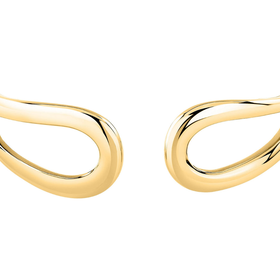 morellato 18k gold plated design bangle stainless steel yg 60x50mm
