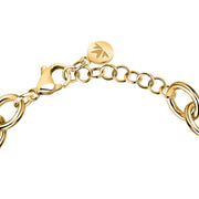 morellato 18k gold plated intrecci bracelet stainless steel yg crystal 16+3cm