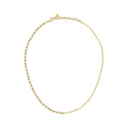 morellato 18k gold plated intrecci necklace stainless steel yg 40+5cm