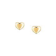morellato 18k gold plated intrecci earring heart stainless steel yg 12x10mm