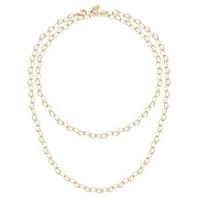 morellato 18k gold plated intrecci necklace stainless steel yg 90cm