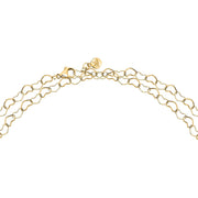 morellato 18k gold plated intrecci necklace stainless steel yg 90cm