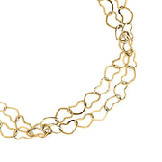 morellato 18k gold plated intrecci bracelet stainless steel yg 16+3cm