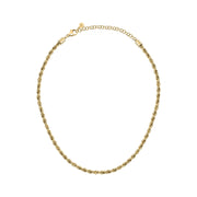 morellato 18k gold plated intrecci necklace stainless steel yg 38+7cm
