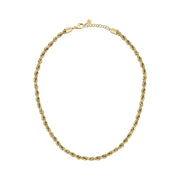 morellato 18k gold plated intrecci necklace stainless steel yg 42+3cm