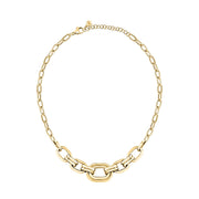 morellato 18k gold plated vintage bold necklace stainless steel gold plated chain 40+5cm