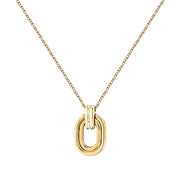 morellato 18k gold plated vintage bold necklace stainless steel gold plated 40+5cm