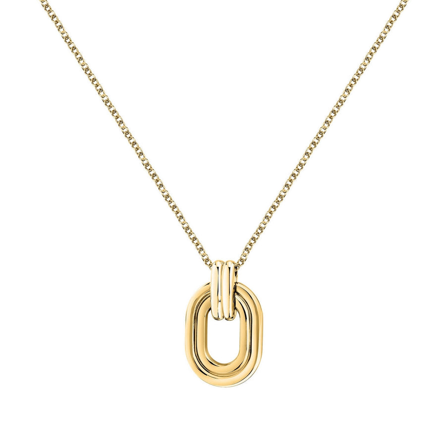 morellato 18k gold plated vintage bold necklace stainless steel gold plated 40+5cm