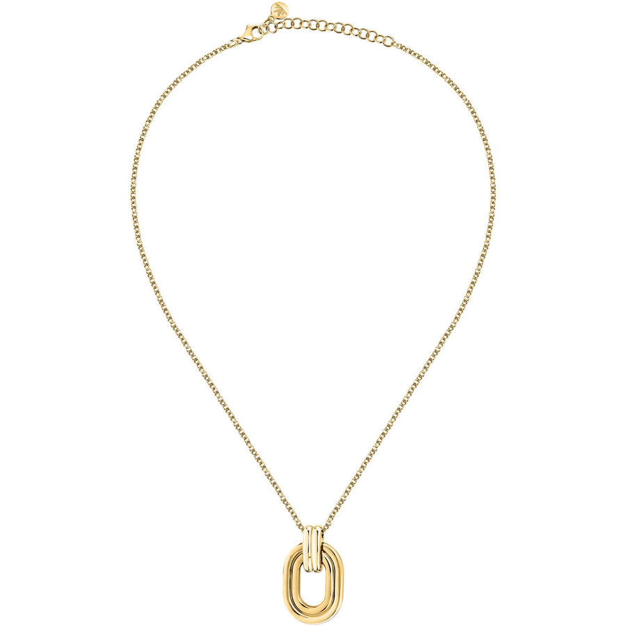 morellato 18k gold plated vintage bold necklace stainless steel gold plated 40+5cm