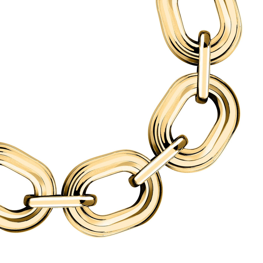 morellato 18k gold plated vintage bold bracelet stainless steel gold plated 17+3cm