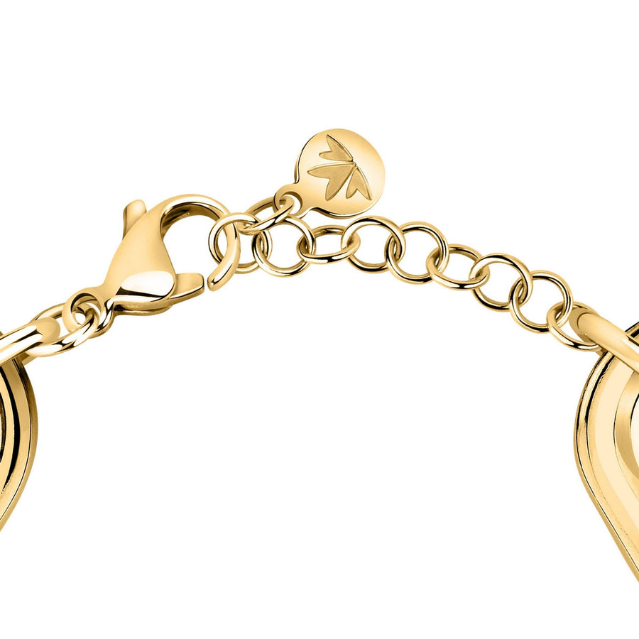 morellato 18k gold plated vintage bold bracelet stainless steel gold plated 17+3cm