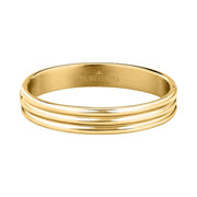 morellato 18k gold plated vintage bold bangle stainless steel gold plated size m 6x5cm