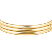 morellato 18k gold plated vintage bold bangle stainless steel gold plated size m 6x5cm