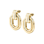 morellato 18k gold plated vintage bold earrings stainless steel gold plated 2.9cm