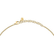 morellato 18k gold plated vintage bold necklace stainless steel gold plated crystal 40+5cm