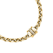 morellato 18k gold plated vintage bold bracelet stainless steel gold plated crystal 16+3cm