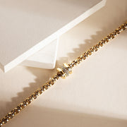 morellato 18k gold plated vintage bold bracelet stainless steel gold plated crystal 16+3cm