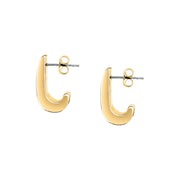 morellato 18k gold plated vintage bold earrings stainless steel gold plated crystal 2cm