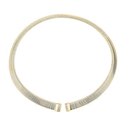 morellato 18k gold plated onda neck ss yg crystal white �12.2cm