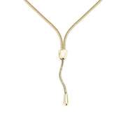 morellato 18k gold plated onda neckl ss yg 40+5cm