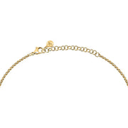 morellato 18k gold plated battito neckl ss yg heart crystal 40+5cm