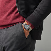 seiko red digital alarm chronograph