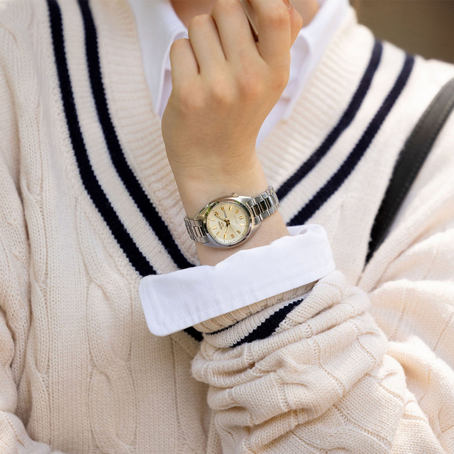 seiko 5 sports hebitama snxs in double cream