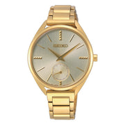 seiko quartz 5oth anniversay special edition ladies gold plated bracelet watch