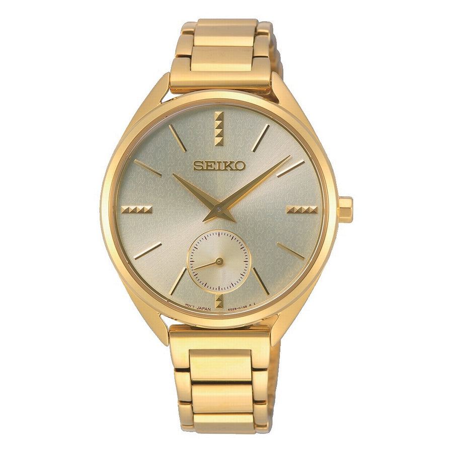 seiko quartz 5oth anniversay special edition ladies gold plated bracelet watch