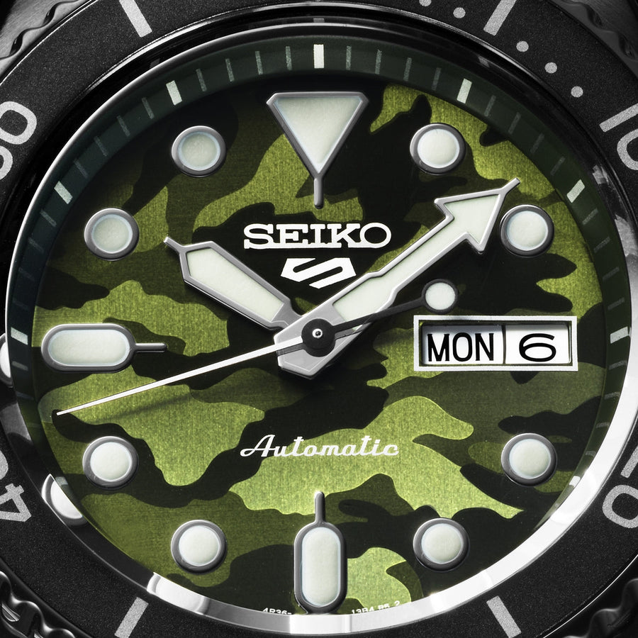 seiko 5 sports �camouflage� street style