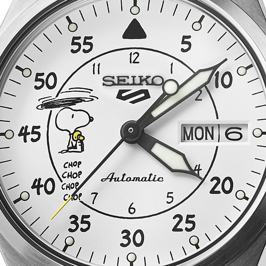seiko 5 sports x peanuts 'parachute' 6,500 piece limited edition