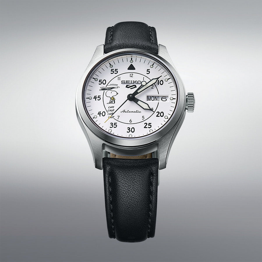 seiko 5 sports x peanuts 'parachute' 6,500 piece limited edition