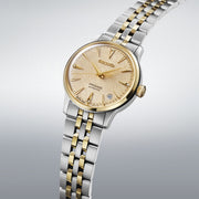 seiko presage 'frozen daiquiri' diamond cocktail time 34mm two tone bracelet watch