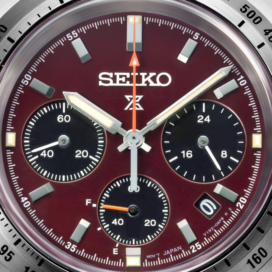 seiko red dial european exclusive speedtimer