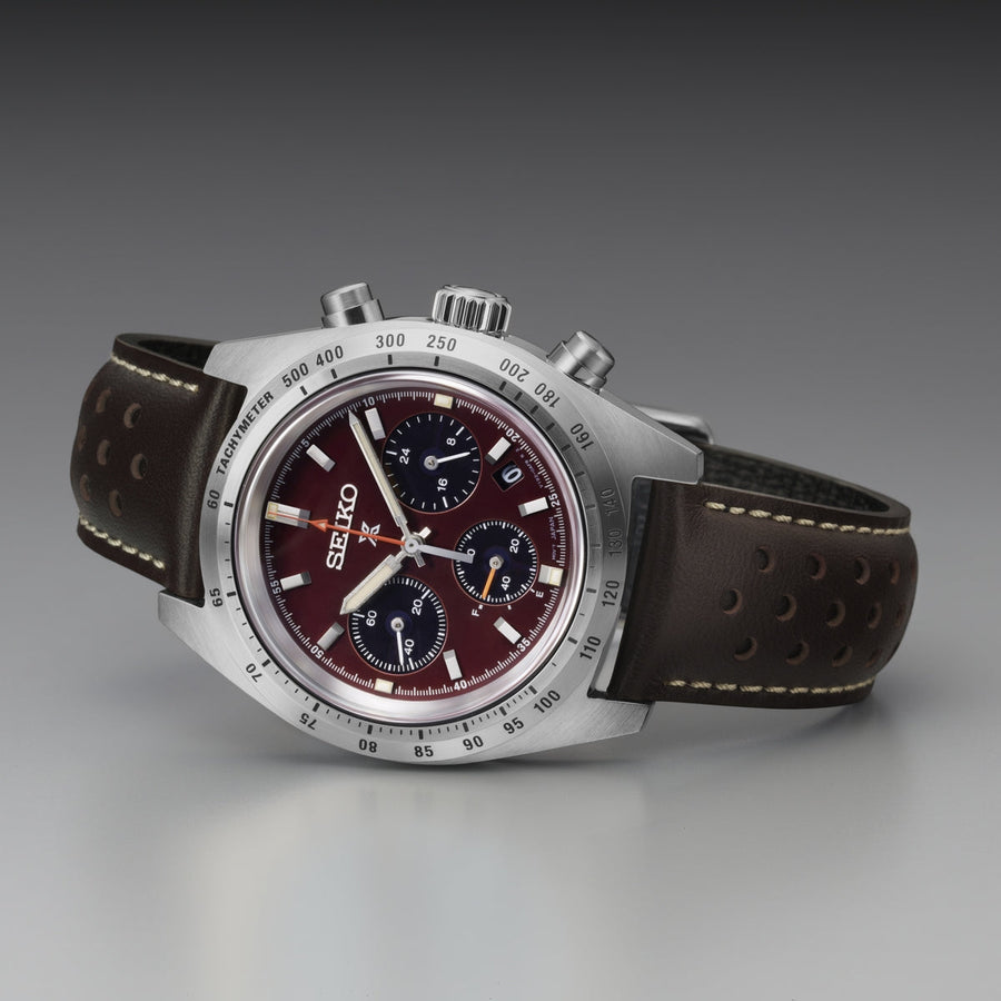 seiko red dial european exclusive speedtimer