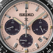 seiko prospex pink solar speedtimer 39mm bracelet watch