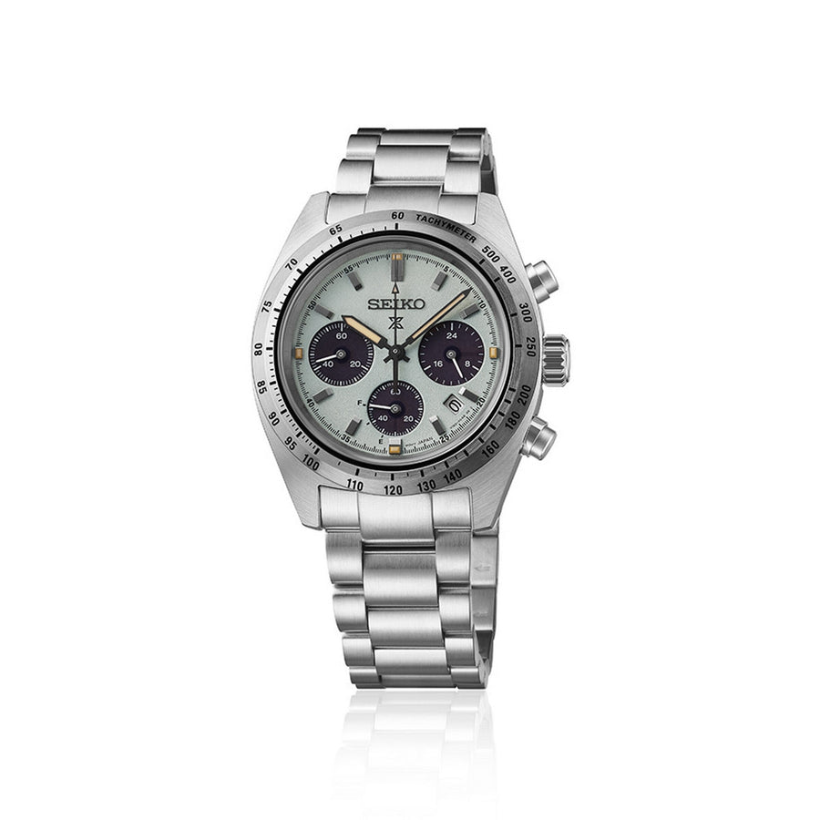 seiko prospex mint solar speedtimer 39mm bracelet watch