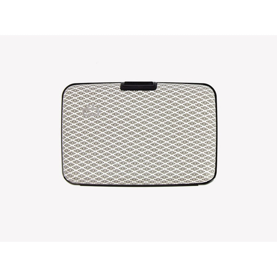 ogon stockholm carbon aluminium credit card holder diamond print