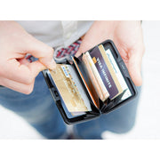 ogon stockholm carbon aluminium credit card holder diamond print