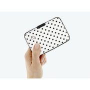 ogon stockholm carbon aluminium credit card holder dot print