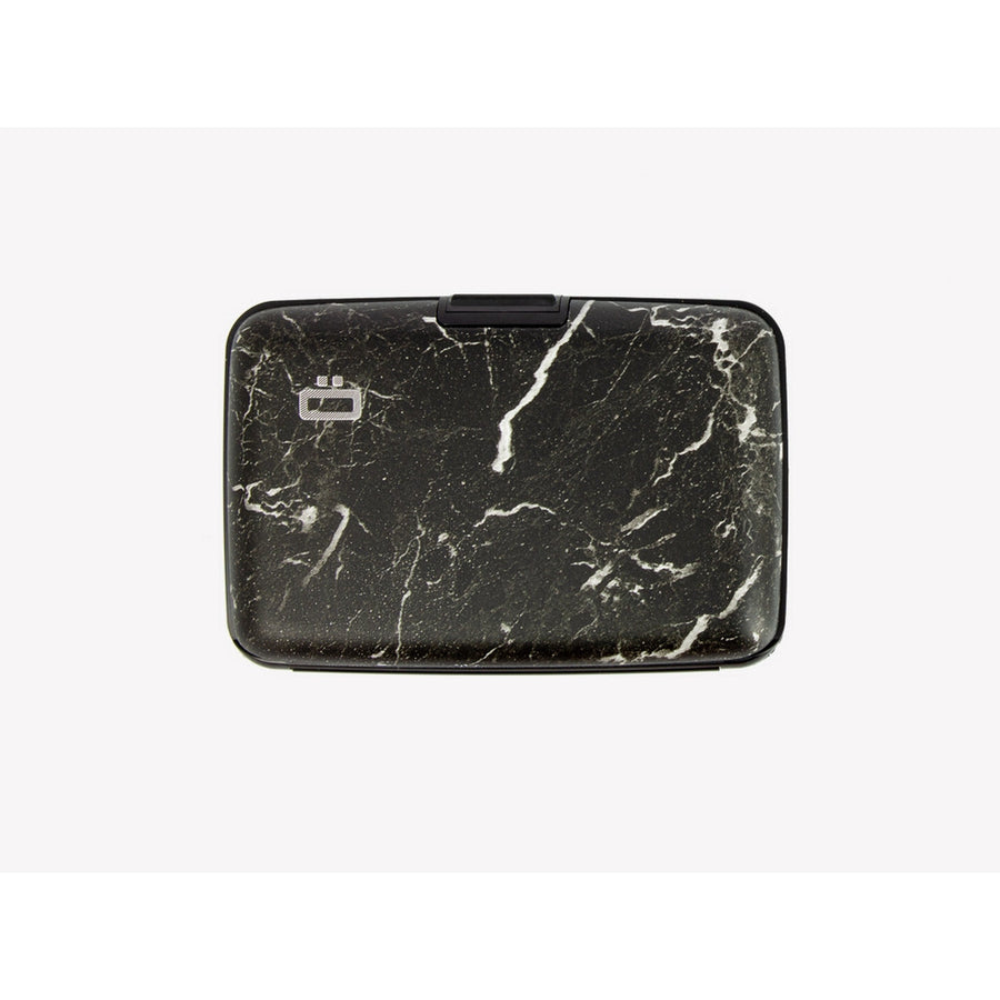 ogon stockholm carbon aluminium credit card holder marble print