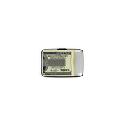 ogon silver aluminium credit card holder with money clip