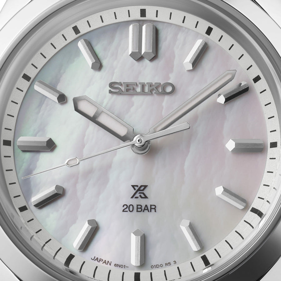 seiko prospex sea ladies marine sports mop white dial