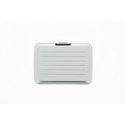 ogon stockholmv2 silver aluminium credit card holder  metal lock