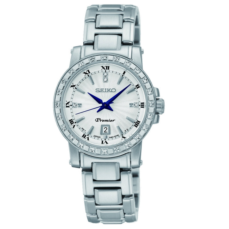 seiko premier ladies diamond bracelet watch