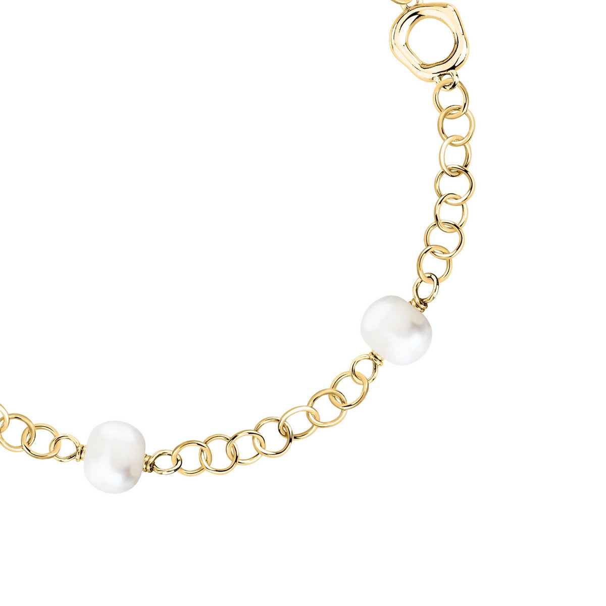 morellato silver perla bracelet silv925 yg pearl 5-5.5mm 16+3cm