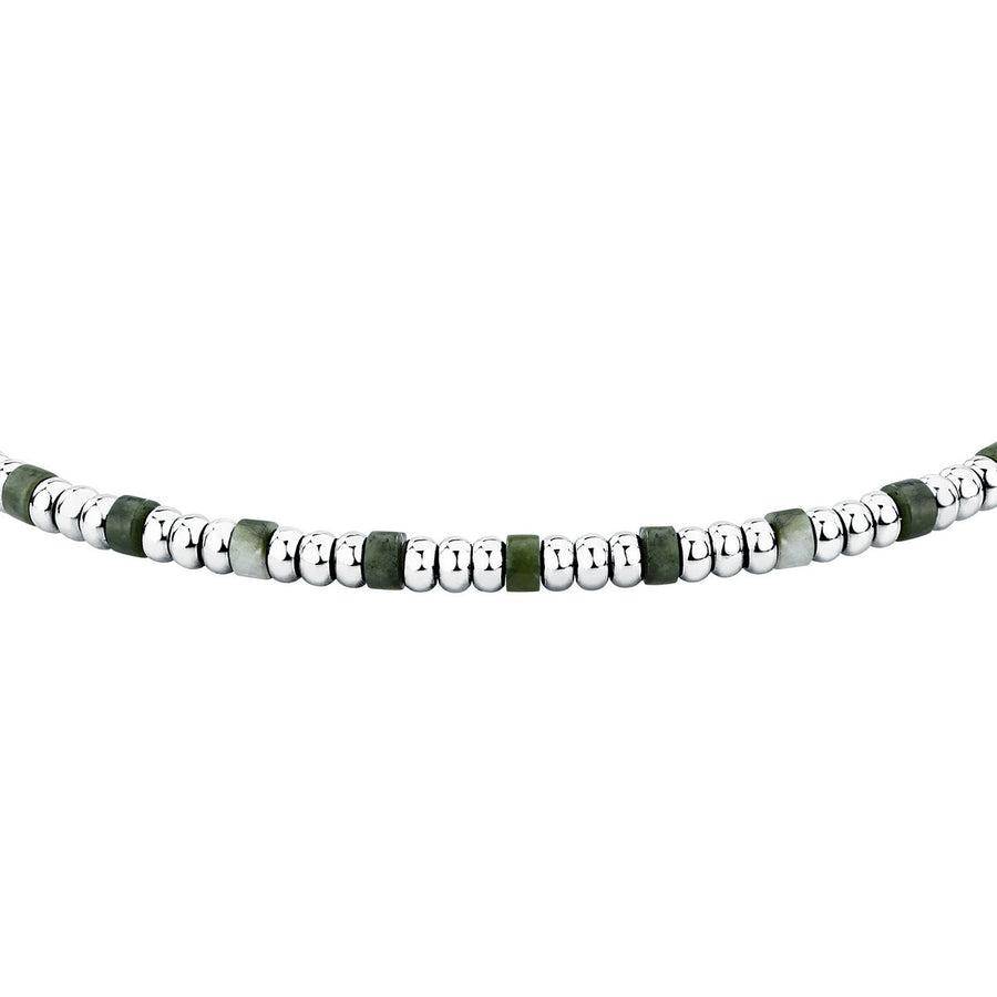 sector basic bracelet stainless steel deep jade green 19+3cm