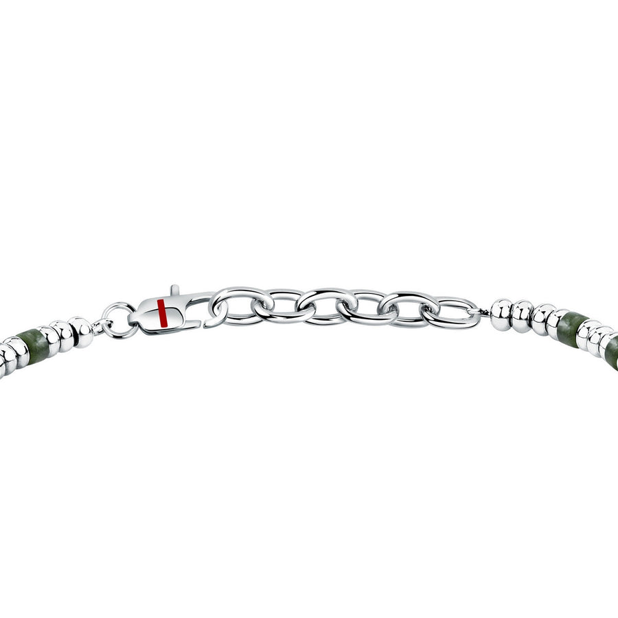 sector basic bracelet stainless steel deep jade green 19+3cm