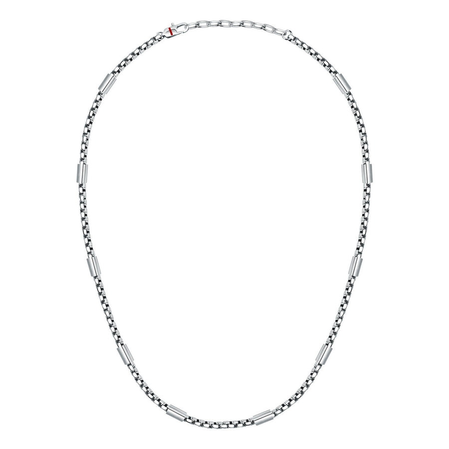 sector basic necklace. polished stainless steel 55cm