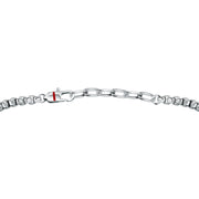 sector basic bracelet stainless steel  &  crostainless steel charm 22cm